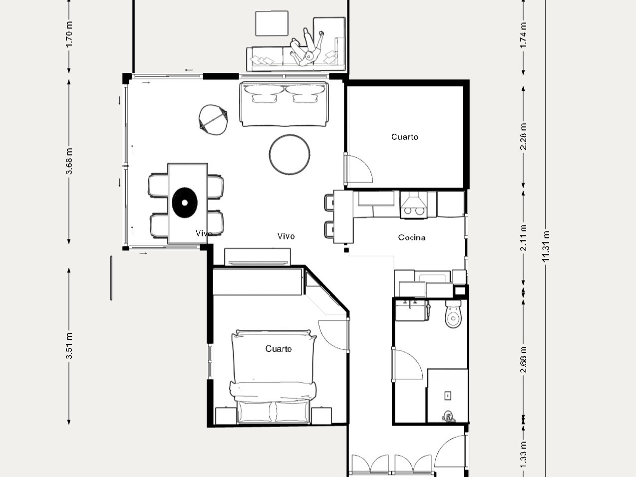 2 Bedroom Apartment in El Perello